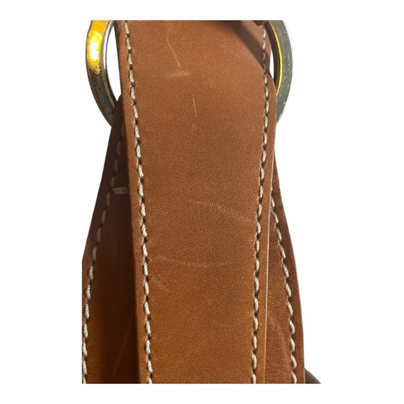 Suede & leather large bucket shoulder bag - Picture 11 of 16